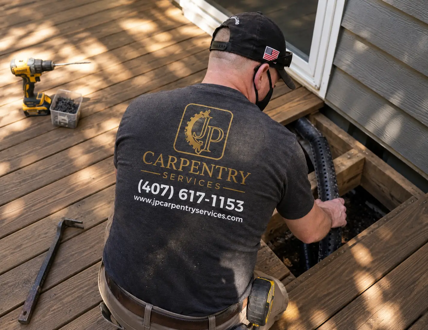 Carpentry services in progress - Custom woodwork Orlando Windermere Clermont FL