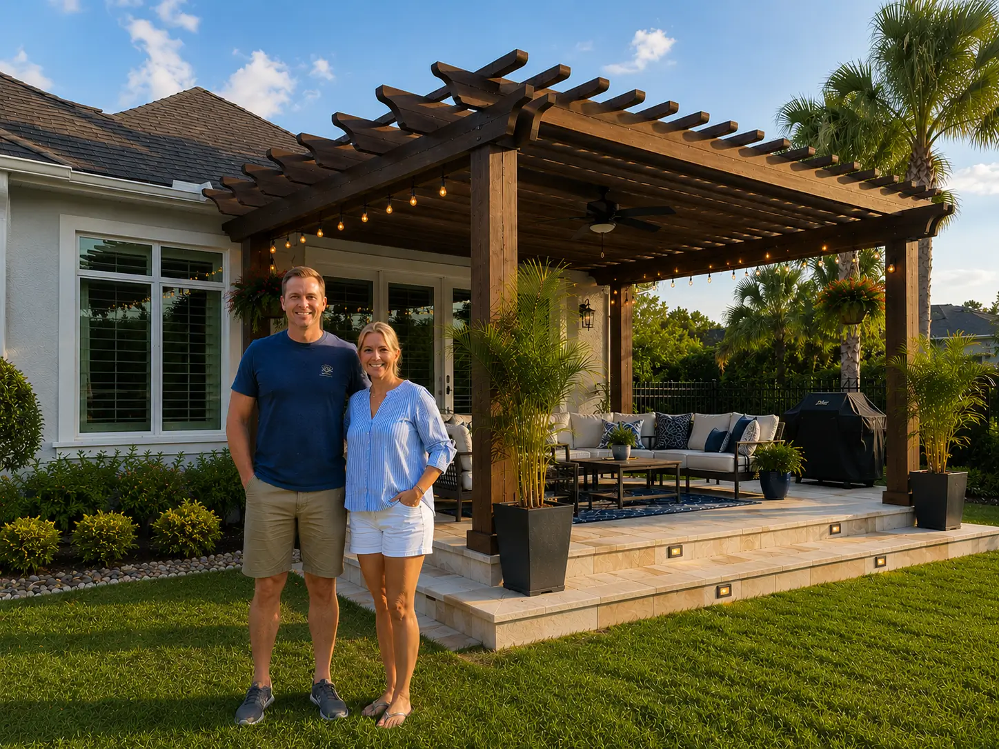 Pergola construction in Doctor Phillips FL by JP Carpentry Services