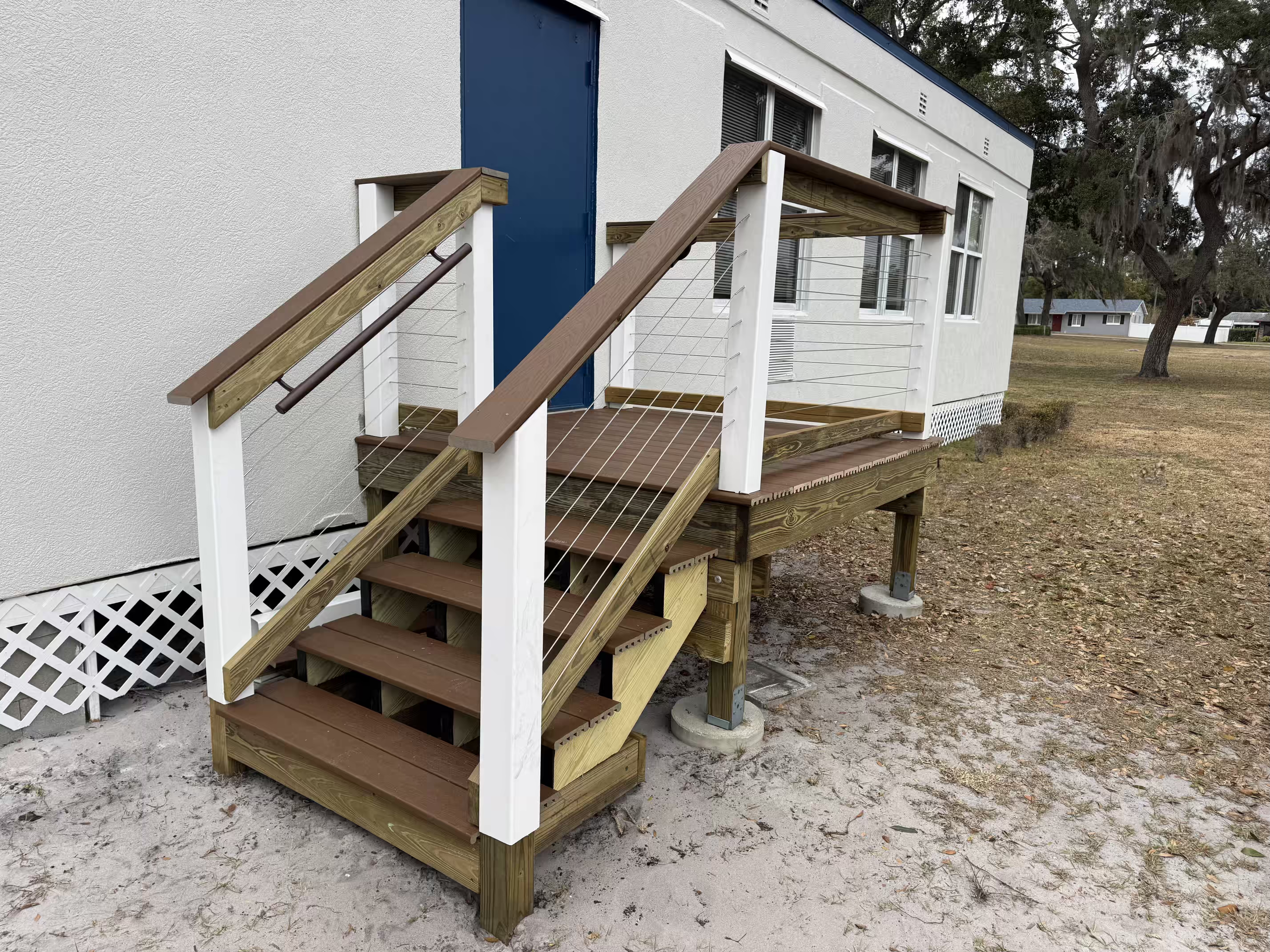 Custom deck construction after - JP Carpentry Services Orlando