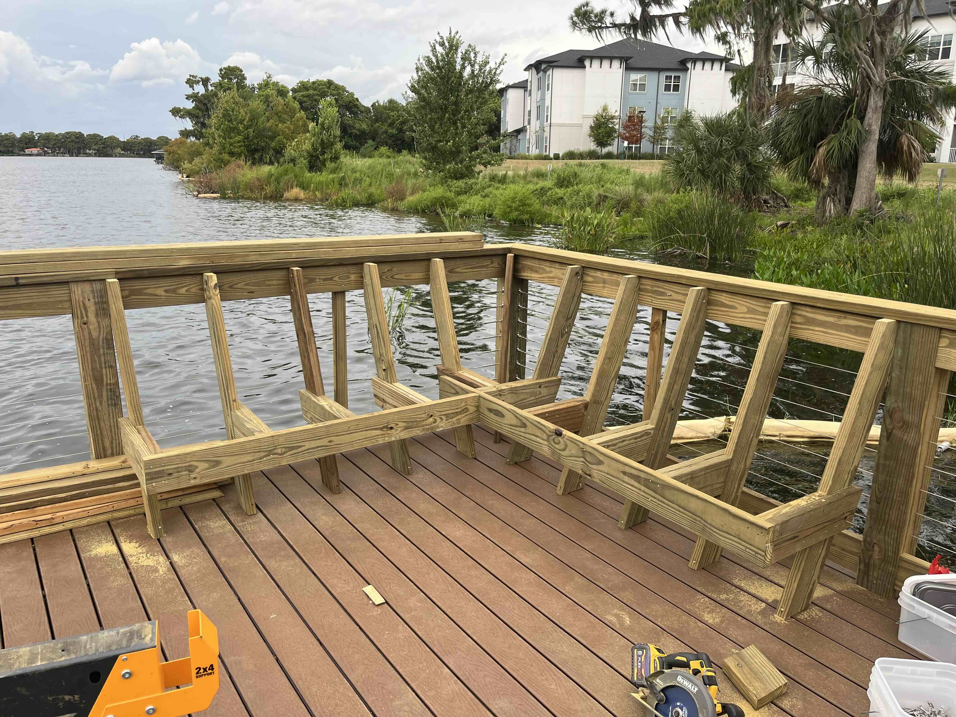 Outdoor carpentry project before - Central Florida